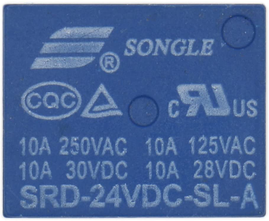 HesChen Mini PCB Power Relay SRD-24VDC-SL-A  SPST 10A 250VAC/28VDC 4 Pin 10 Pack