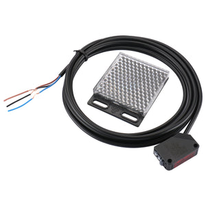 Heschen 2M Compact Photoelectric Sensor E3Z-R81,Retro-Reflective Type with M.S.R. Function, PNP (NO Or NC Switchable) Sensing Distance 20-350cm with Reflector Panel