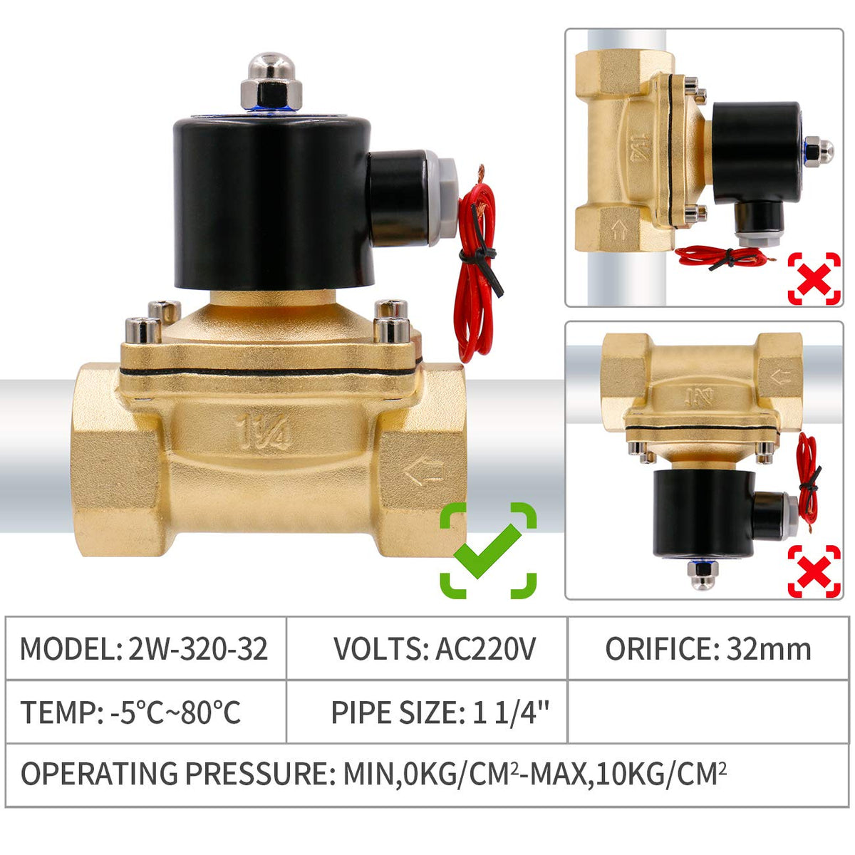 Électrovanne électrique en laiton 2W-200-20 G3/4in - ZJCHAO - Structure Électrovanne électrique en laiton 2W-200-20 G3/4in - ZJCHAO - Structure