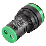 Heschen LED Indicator Pilot Light AD16-22DS DC 12V/24V AC 110V/220V 20mA Energy Saving Green Pack of 2