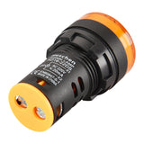 HesChen LED Indicator Pilot Light AD16-22DS DC 12V/24V AC 110V/220V 20mA Energy Saving Yellow Pack of 2