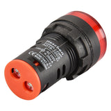 Heschen LED Indicator Pilot Light AD16-22DS DC 12V/24V AC 110V/220V 20mA Energy Saving Red Pack of 5