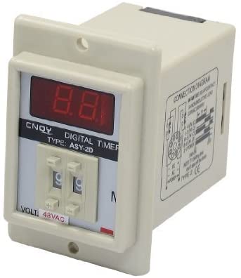 HesChen Digital Timer Time Relay ASY-2D DC 12V/24V/36V AC 12V/24V/36V/110V/220V380V 0.1-9.9 Minute 8 Pins