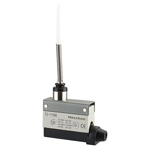 Heschen Limit Switch Flexible Rod Momentary Type SPDT 1NC+1NO AC DC 380V 10A Micro Switch TZ-7166