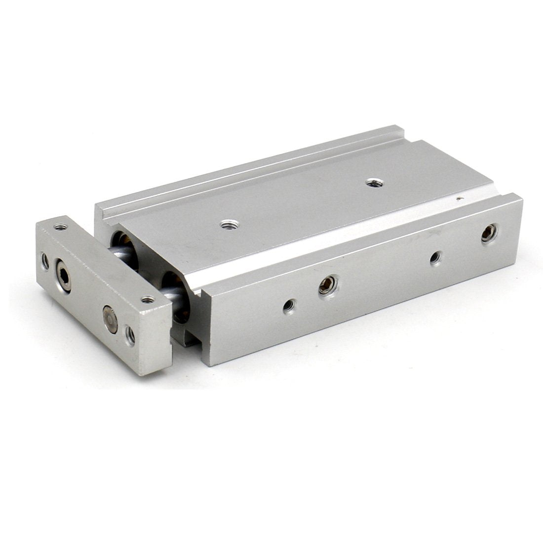 Heschen Compact Aluminum Air Cylinder CXSM 15-10 Guide Rod Plate Double Rod Guided Pneumatic Slide Bearing Cushioned