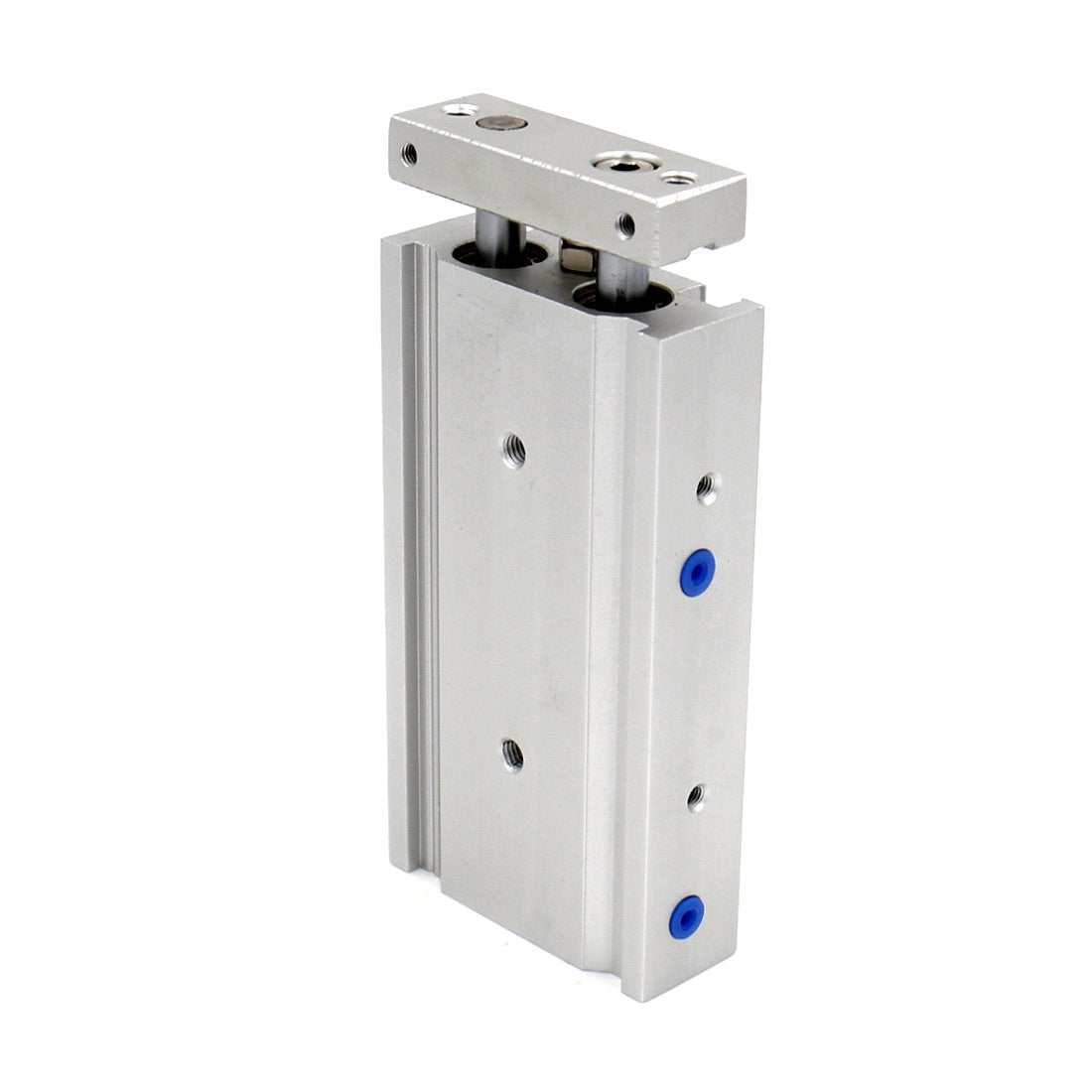 Heschen Compact Aluminum Air Cylinder CXSM 15-40 Guide Rod Plate Double Rod Guided Pneumatic Slide Bearing Cushioned