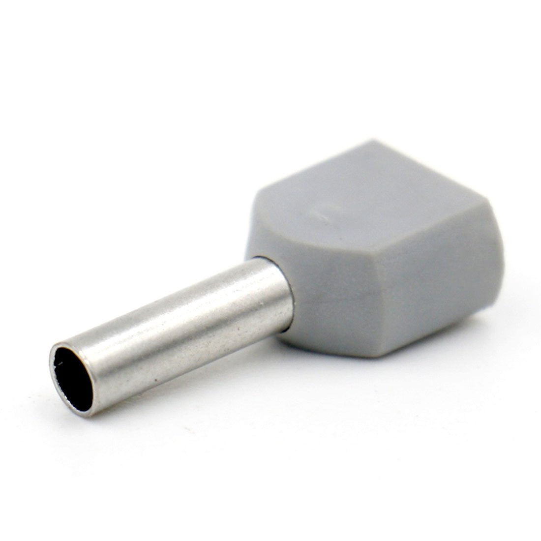 Heschen Twin Crimp TE2510 AWG 14 * 2/2.5 mm²*2, Twin Cord Ends Ferrules, Twin Cord End Terminals, Length 10 mm, Grey, Pack of 1000