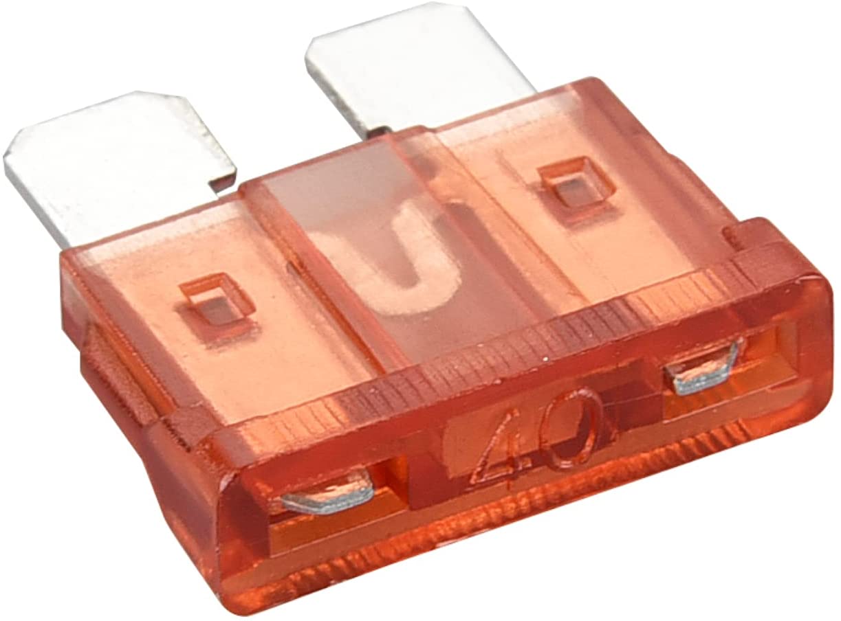 Heschen Standard Blade Fuse ATC-40 Auto Assorted Car Truck 40A Amber Pack of 50