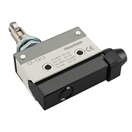 Heschen Limit Switch Panel Mount Cross Roller Plunger Momentary Type SPDT 1NC+1NO AC DC 380V 10A Micro Switch TZ-7312