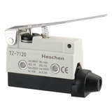 Heschen Limit Switch Hinge Roller Lever Momentary Type SPDT 1NC+1NO AC DC 380V 10A Micro Switch TZ-7120