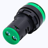 HesChen LED Indicator Light Pilot Signal Lamp AD16-22DS DC 12V/24V AC 110V/220V 20mA 5 Red 5 Green (Pack of 10)