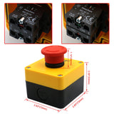 Heschen Red Sign Emergency Stop Switch Push Button Switch 660V 10A with Box