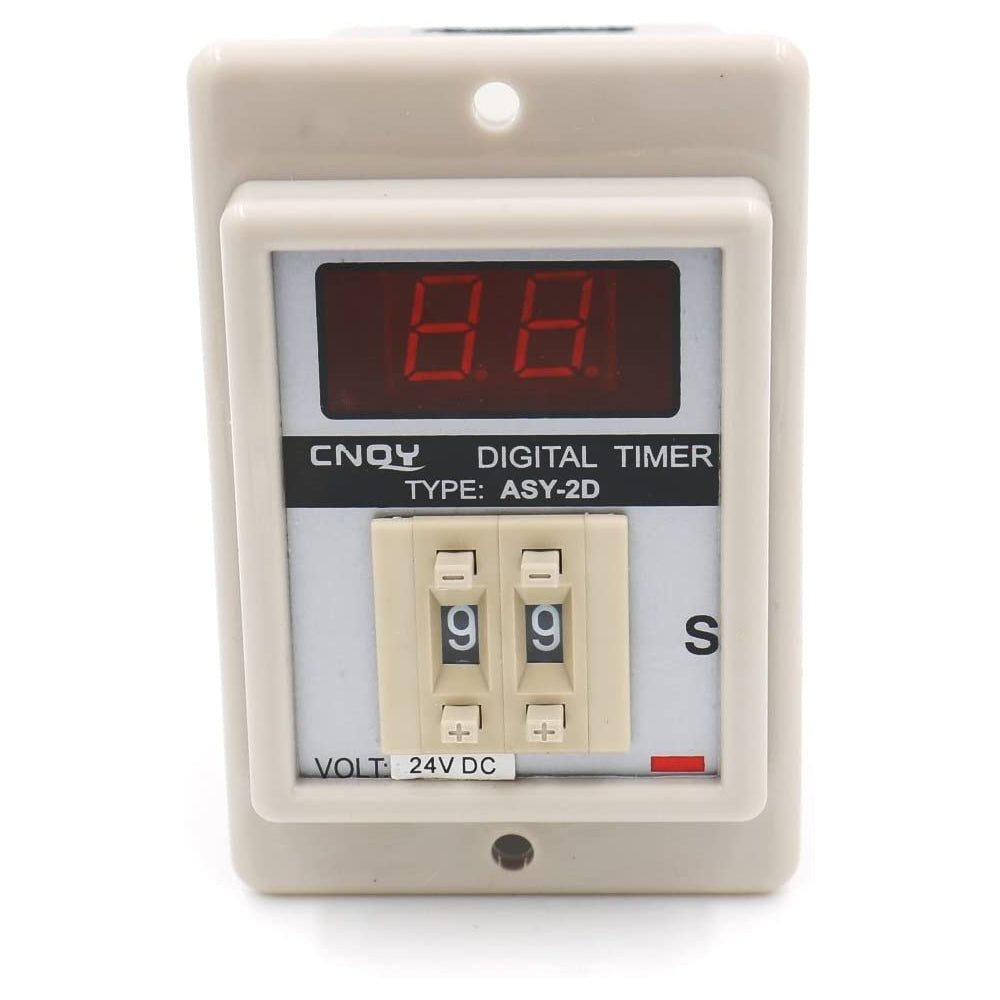 HesChen Digital Timer Time Relay ASY-2D DC 12V/24V/36V AC 12V/24V/36V/110V/220V380V 0.1-9.9 Second 8 Pins
