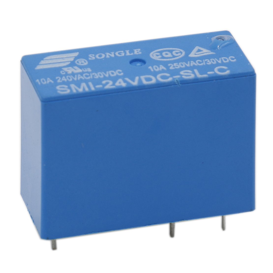 HesChen PC Board Relay SMI-24VDC-SL-C 10A 250VAC/30VDC 5pin DIP Sealed 10 Pack