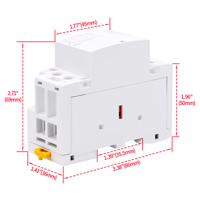 Household AC Contactor CT1-63 63A 2 Pole 1NO 1NC