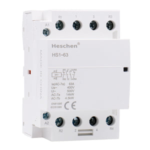 Contactor de CA doméstico CT1-63 63A 2 polos 1NA 1NC