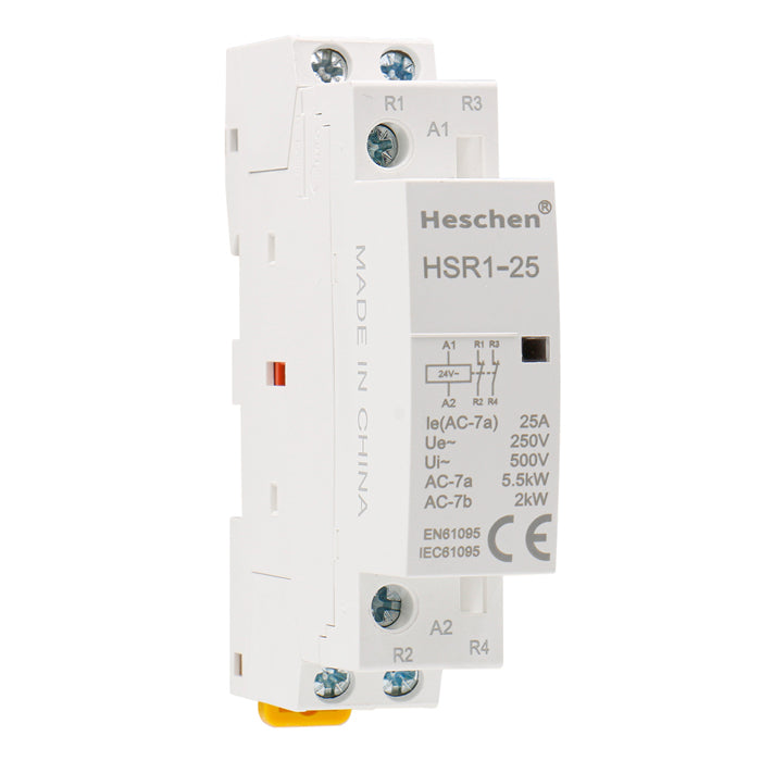 Contactor de CA doméstico HSR1-25 25A 2P NC Normalmente cerrado