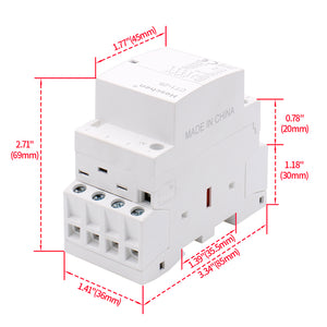Contattore CA domestico CT1-25 25A 4 poli NO