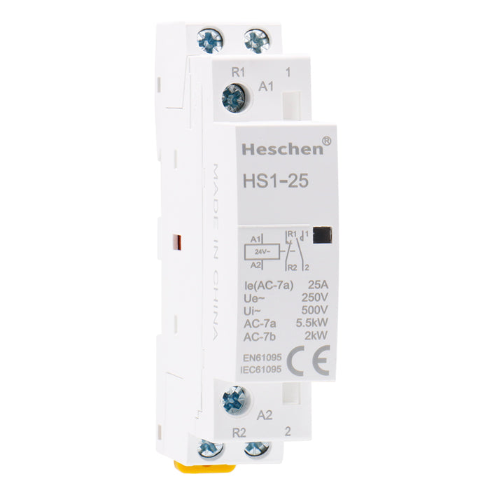 Contactor AC doméstico CT1-25 25A 2 Polos 1NO 1NC