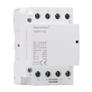 Household AC Contactor HSR1-25 2 Pole Two Normally Closed 220V/230V –  Heschen
