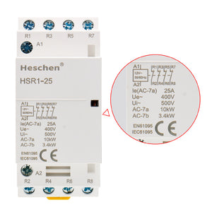 Haushalts-Wechselstromschütz HSR1-25 25A 4P NC Normalerweise geschlossen