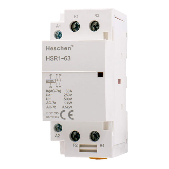 Household AC Contactor HSR1-63 63A 2P NC Normally Closed