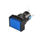 Heschen 16mm Rectangle Momentary Push Button Switch 1NO 1NC Red Blue Yellow White Green Orange 24V LED Lamp