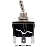 Heschen Metal Toggle Switch DPDT Maintained ON/OFF/ON 3 Position 15A 250VAC 6 tab Terminal CE with Waterproof Cap C523A Pack of 2