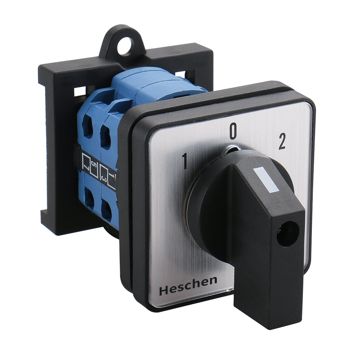 Universal Rotary Cam Selector Changeover Switch for DIN rail-mounting 35 mm SZW26-20/D202.2-B11R 660V 20A ON-OFF-ON 3 Position 2 Phase 8 Terminals CE