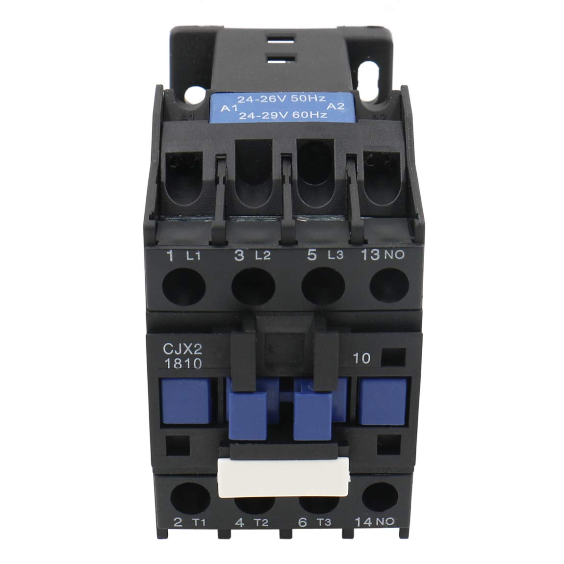 Heschen AC Contactor CJX2-1810 24V 50/60Hz Coil 3P 3 Pole Normally Open Ie 18A Ue 380V