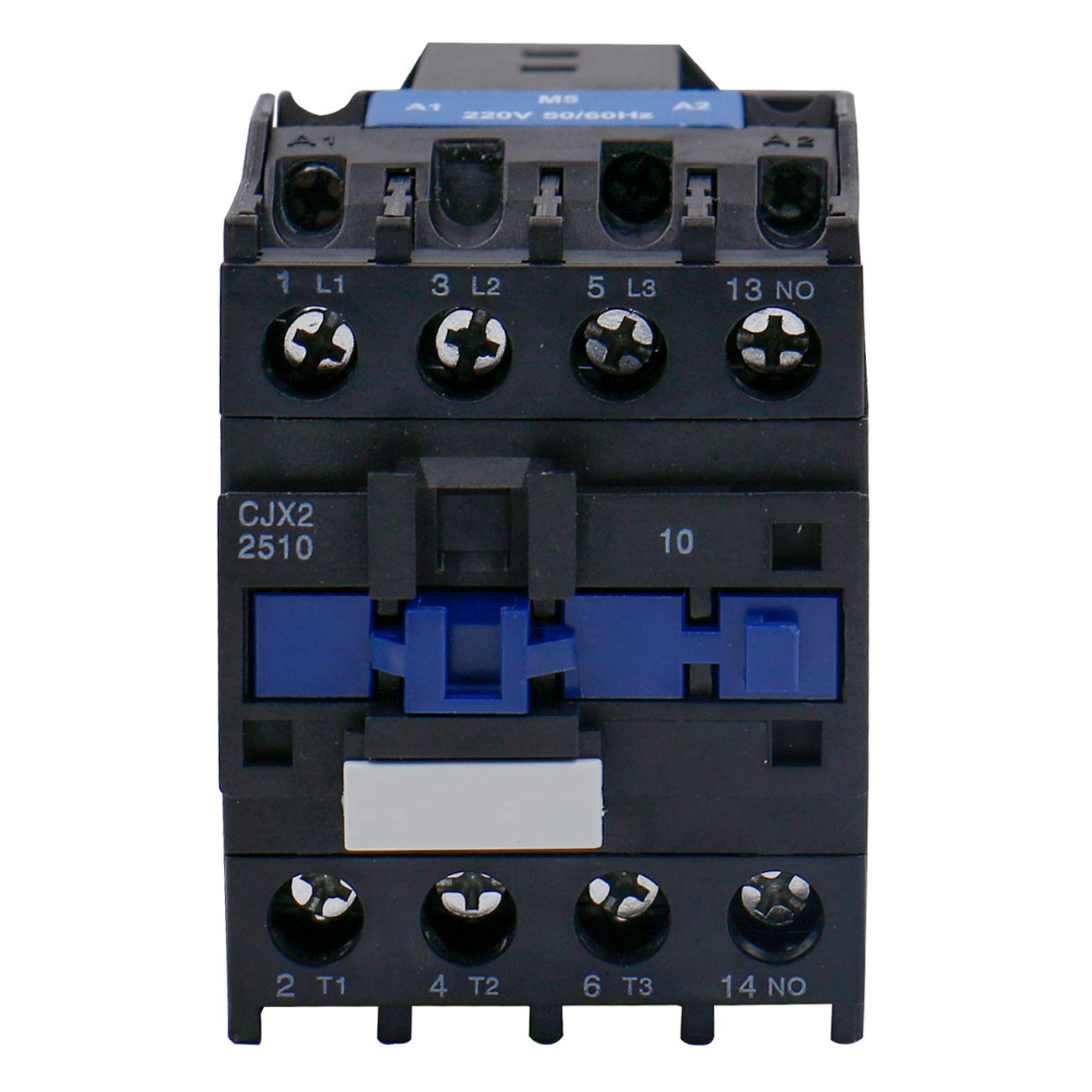 Heschen AC Contactor CJX2-2510 220-240V 50/60Hz Coil 3P 3 Pole Normally Open Ie 25A Ue 380V