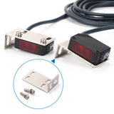 Heschen Photoelectric Switch Sensor, E3Z-T81 DC 10-30V IR Photoelectric Infrared Sensor Switch PNP Output Sensing Distance 20-350cm for Automatic Equipment