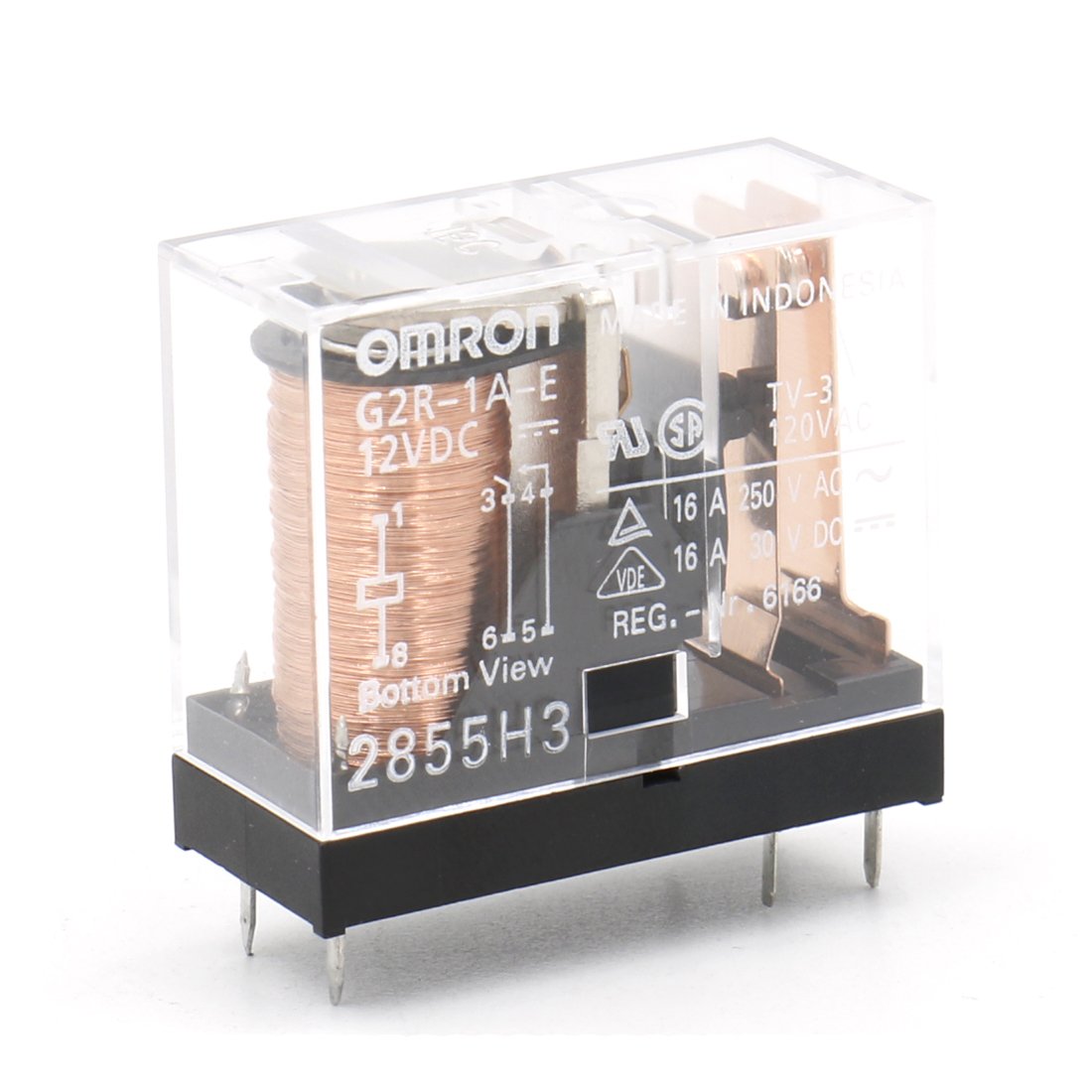 Heschen Relay electromagnetic G2R-1A-E 12VDC SPST-NO 16A/250VAC Mounting PCB 6 pin