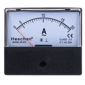  Rectangle Panel Mounted Current Meter Ammeter Tester
