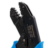 Heschen Ratchet Crimper Plier HS-16GF Insulated Terminals & Tube Connector Crimping Tools Use for 4-16 mm² (11-5 AWG) Blue