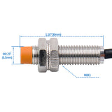 Heschen Inductive Proximity Sensor PR08-2DP Cylindrical Type DC 12-24V 3-Wire PNP NO(Normally Open) CE