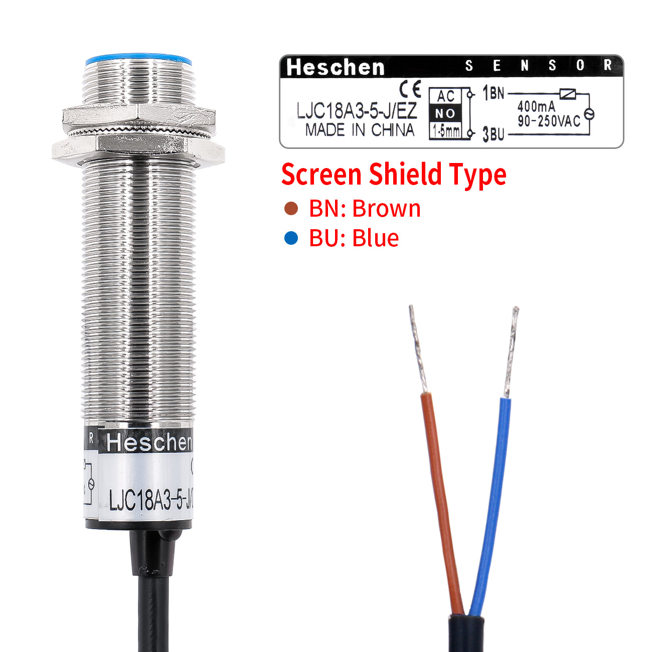 Capacitive Proximity Sensor Switch LJC18A3-5-J/EZ Detector 
