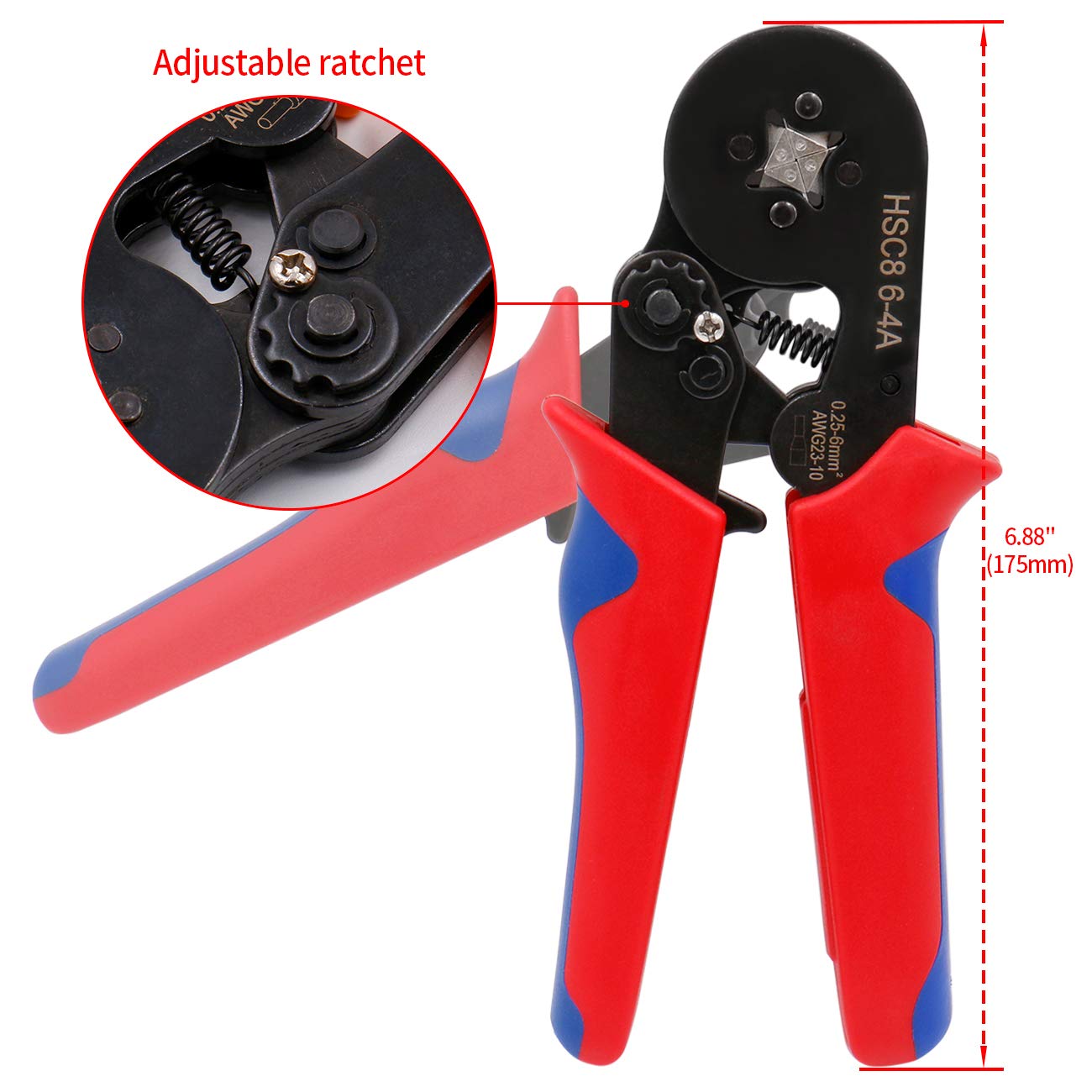 Self-Adjusting Crimping Pliers - Trapezoidal Profile, BAHCO