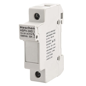Solar/Photovoltaic Fuse Holder, PV Fuse Holder, HSPV-30D, DC1000V 32A, 1 Pole, 35mm DIN Rail Mounting, for HSPV-30 ST-10PV 10 * 38mm Fuse, CE Listed