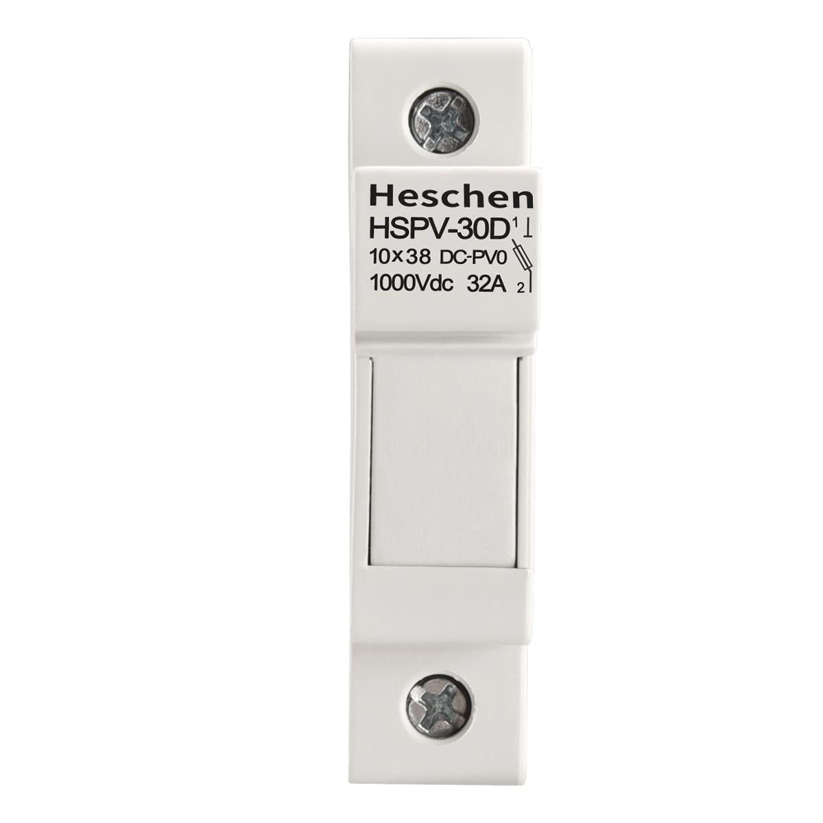 Solar/Photovoltaic Fuse Holder, PV Fuse Holder, HSPV-30D, DC1000V 32A, 1 Pole, 35mm DIN Rail Mounting, for HSPV-30 ST-10PV 10 * 38mm Fuse, CE Listed
