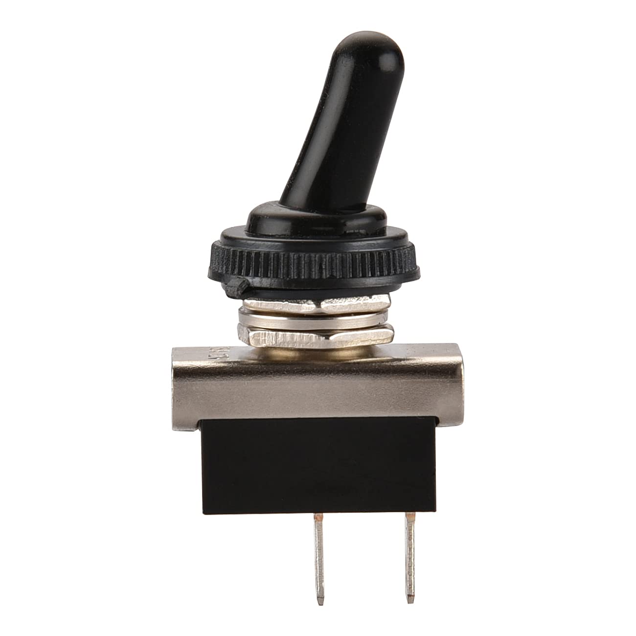 Heschen Metal Toggle switch Flick Flip 12V 25A SPST On/Off 2 positon 2 pin for Car Dash Light with waterproof cap Pack of 5