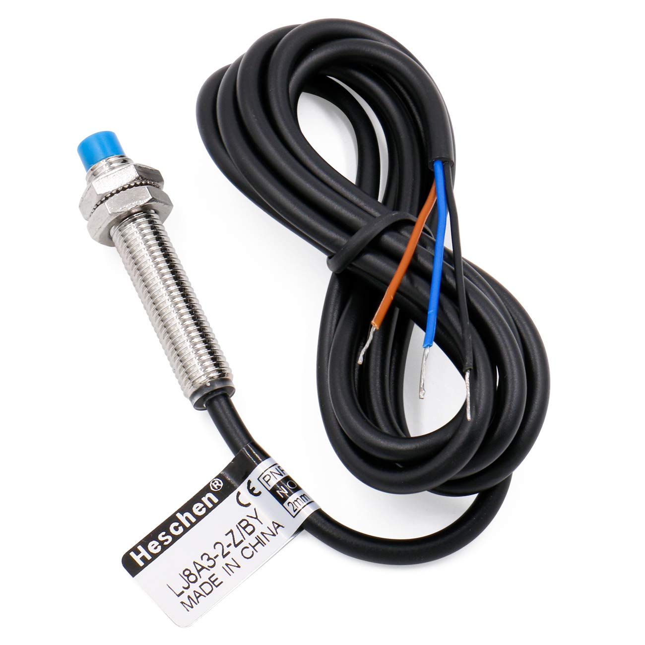 thumbnail image 2 of 123 Switch Inductive Proximity Sensor Switch Heschen M8 Non-Shield Type LJ8A3-2-Z/DX Detector Proximity Switch Reed Switch Normally Open 2 of 10