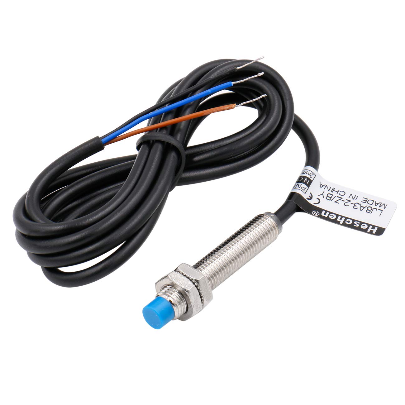 5-Pack LJ8A3-2-Z/BY Inductive Proximity Sensors - PNP Normally Open, DC 6-36V