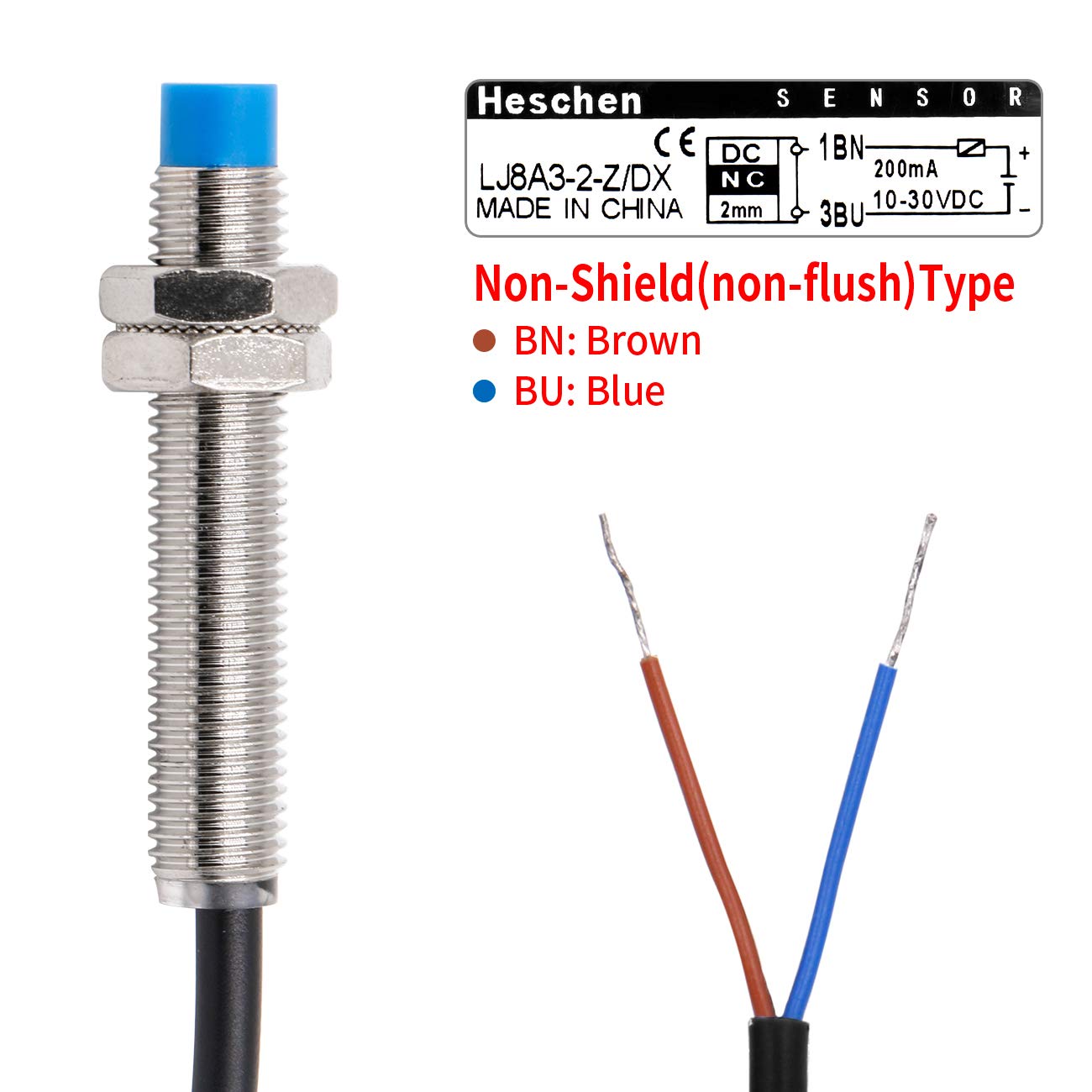 Shielded Type Sensor Relay Shield Sensor Capacitivo Heschen M12 Inductive Proximity Sensor ...