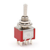 Heschen Mini Momentary Toggle Switch MTS-223 ON-OFF-ON DPDT 6 Pin, 2A 250V, 6A 125V, UR listed, Pack of 5