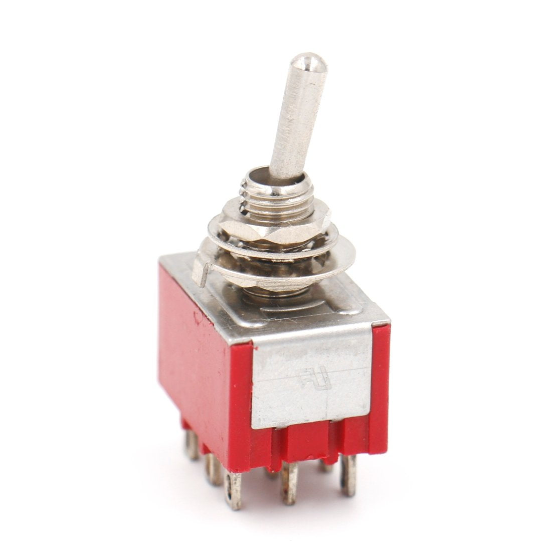 Heschen Miniature Toggle Switch MTS-302 ON-ON 3PDT 9 Pin, 2A 250V, 6A 125V, UR listed, Pack of 5