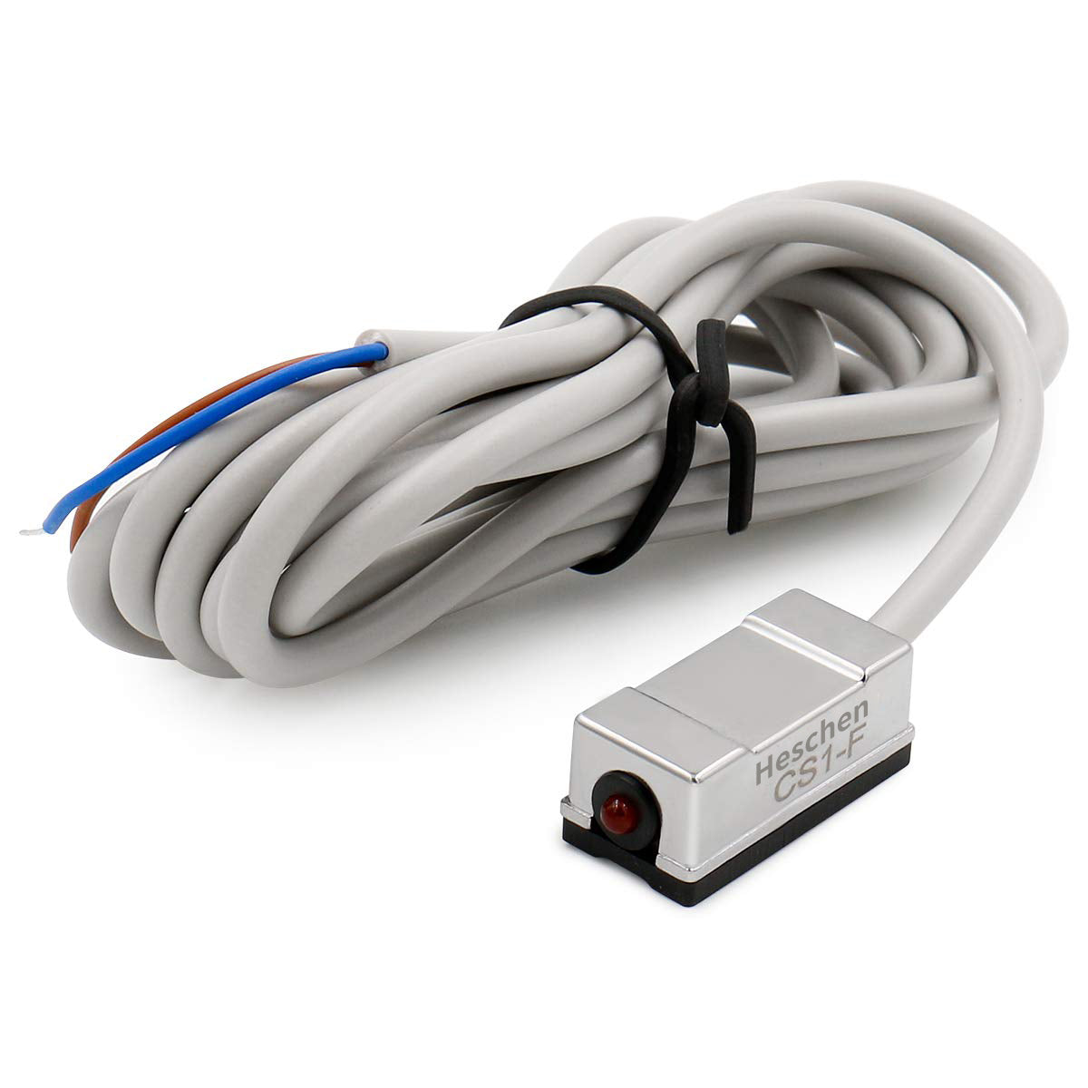 Heschen Air Cylinder Magnetic Sensor Switch CS1-F DC10-30V 100mA 10W NO Function with LED Indicator