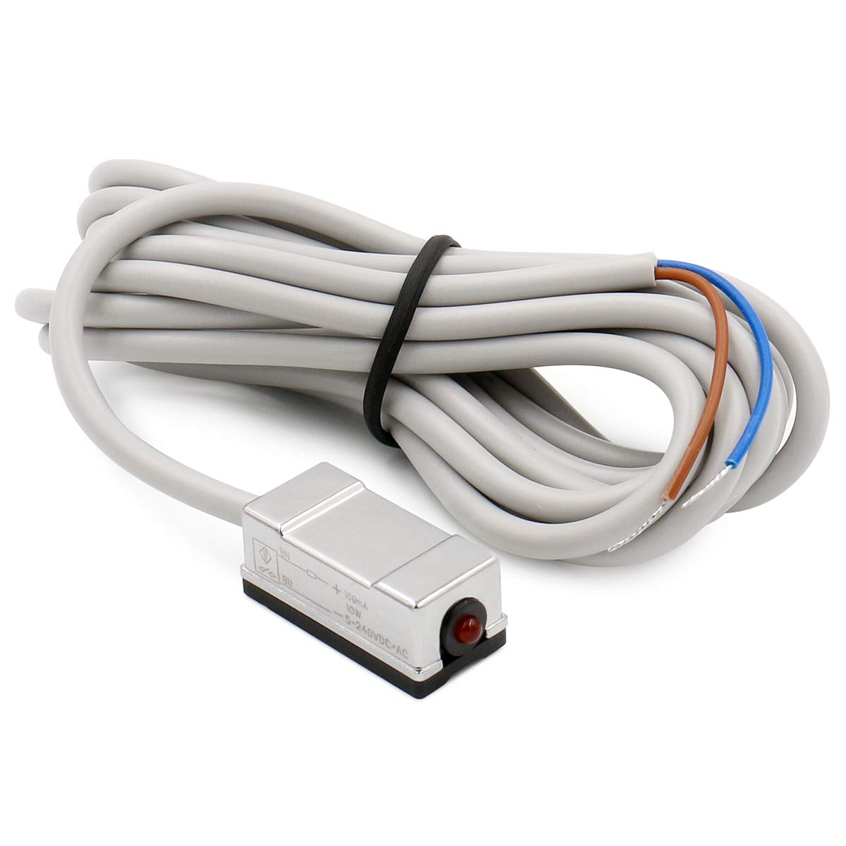 Heschen Air Cylinder Magnetic Sensor Switch CS1-F DC10-30V 100mA 10W NO Function with LED Indicator