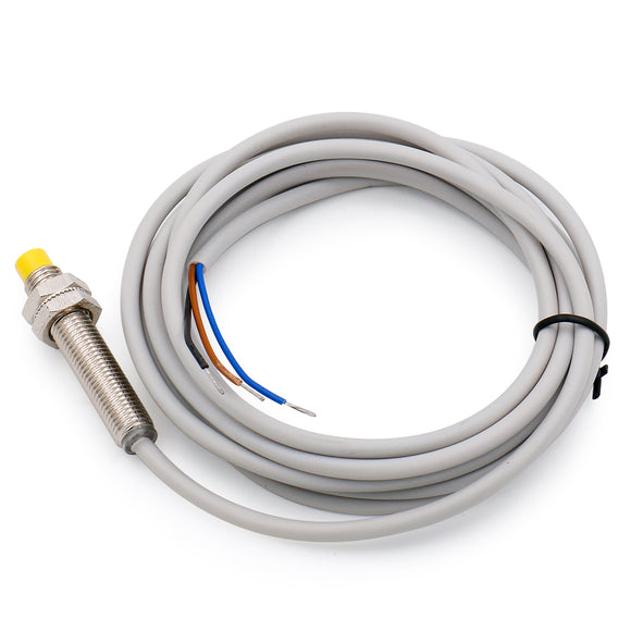 Heschen 4mm Non-embedded Inductive Sensor Switch Ni4-M8-AP6X Cylindrical Type DC 10-30V 3 Wire PNP NO(Normally Open) CE