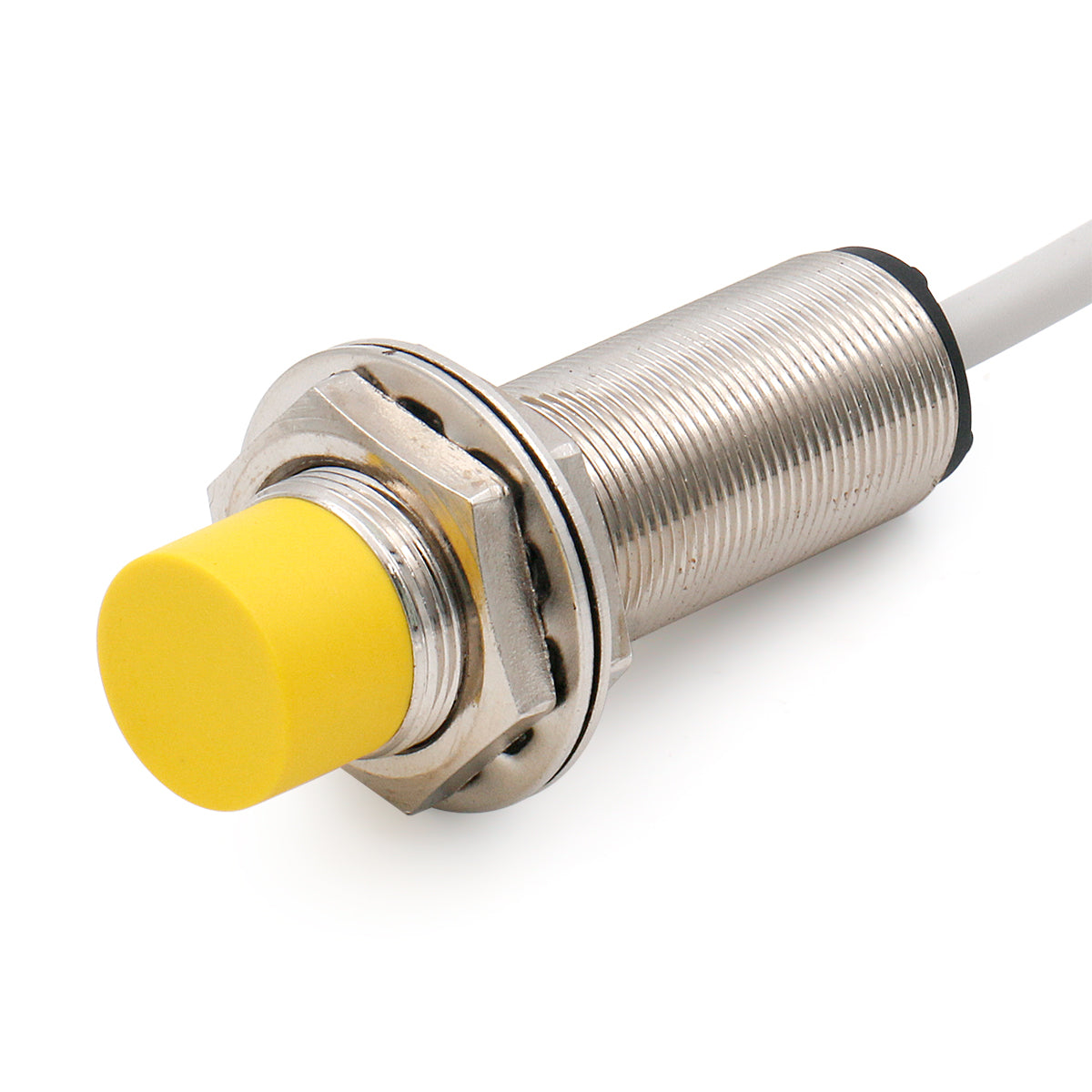 Heschen 10mm Non-embedded Inductive Sensor Switch Ni10-M18-RN6X Cylindrical Type DC 10-30V 3 Wire NPN NC(Normally Closed) CE